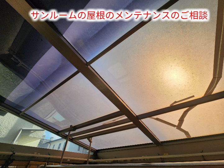 サンルーム屋根の全景