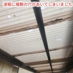 降雹により波板が破損