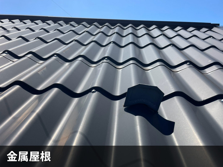 金属屋根の全景